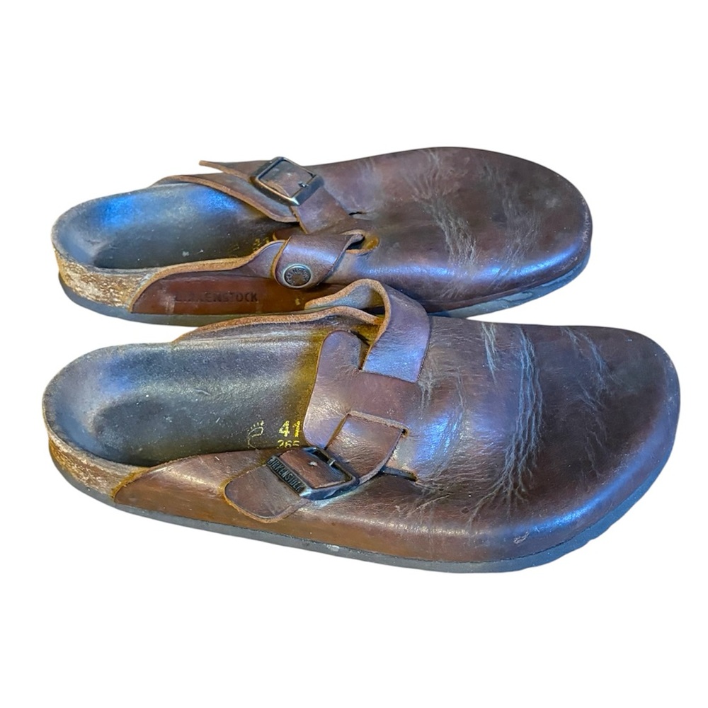 Birkenstock Brown Leather Mules